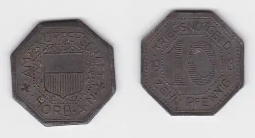 10 Pfennig Eisen Münze Notgeld Amtskörperschaft Horb 1918 (140494)