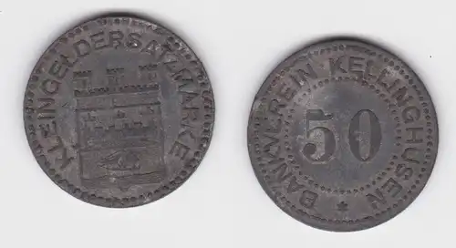 50 Pfennig Eisen Münze Notgeld Bankverein Kellinghusen ohne Jahr (140644)
