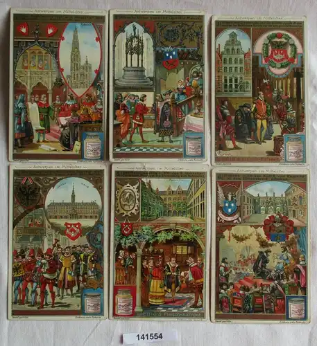 Liebigbilder Serie Nr. 621 Antwerpen im Mittelalter Jahrgang 1905 (6/141554)