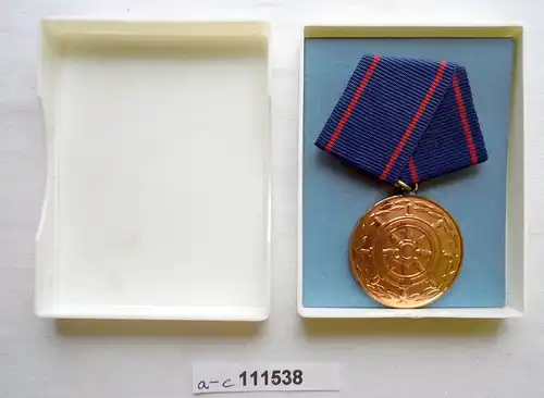 DDR Medaille für treue Dienste Seeverkehrswirtschaft in Bronze im Etui (111538)