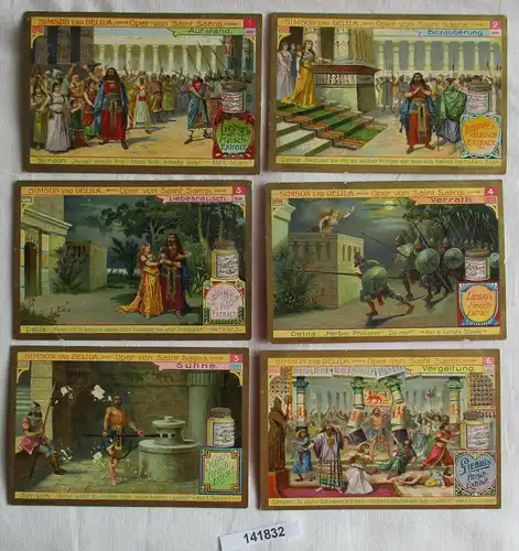 Liebigbilder Serie Nr. 695 Simson und Delila Jahrgang 1906 (6/141832)