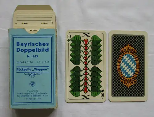 Tarokkarte Bayrisches Doppelbild Nr. 243 Altenburg Spielkarten-Fabriken (107834)