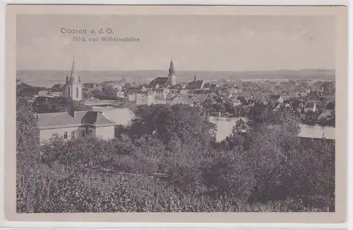14614 Ak Crossen an der Elster - Blick von Wilhelmshöhe um 1930