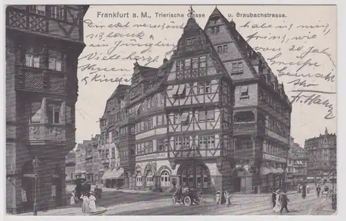 901384 Ak Frankfurt am Main - Tierische Gasse u. Braubachstrasse 1921