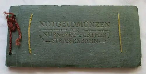 45 Notgeldmünzen der Nürnberg Fürther Straßenbahn im Etui  (108391)
