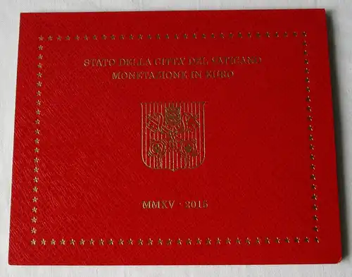 KMS Euro BU Kursmünzensatz Vatikan 2015 Papst Franziskus Vaticano (150244)