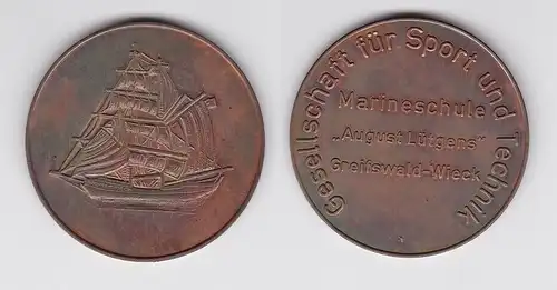 DDR Medaille GST Marineschule "August Lütgens" Greifswald-Wieck (132823)