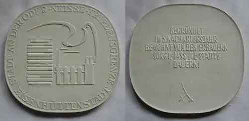 DDR Medaille Stadt an der Oder-Neisse-Friedensgrenze Eisenhüttenstadt (149360)