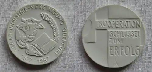 DDR Medaille Agrar-Industrie-Vereinigung Querfurt 1977-1987 Erfolg (149476)