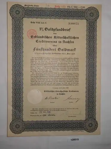 500 Goldmark Pfandbrief Erbländischer Ritterschaftlicher Creditverein (128015)