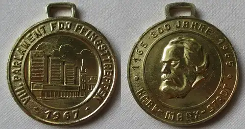 DDR Medaille Parlament FDJ Pfingsttreffen 800 Jahre Karl-Marx-Stadt (146467)