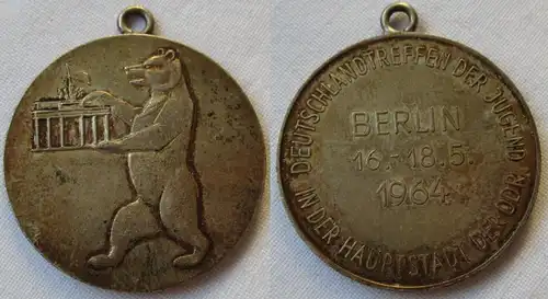 DDR Medaille Deutschlandtreffen der Jugend Hauptstadt Berlin 1964 (140078)