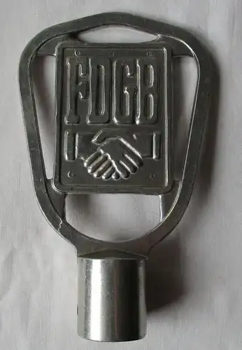 seltene DDR Fahnenspitze FDGB aus Aluminium Gewerkschaftsbund (133879)