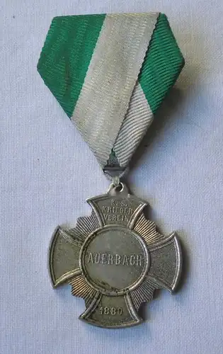seltener Orden Königlich sächsischer Kriegerverein Auerbach 1880 (100173)