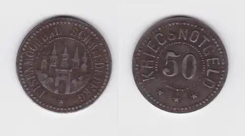 50 Pfennig Eisen Notmünze Stadt Schmiedeberg ohne Jahr (139720)