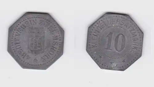 10 Pfennig Zink Notgeld Münzen Kreditverein Elmshorn ohne Jahr (139905)