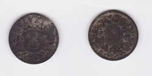 10 Rappen Kupfer Nickel Münze Schweiz 1850 B (126868)