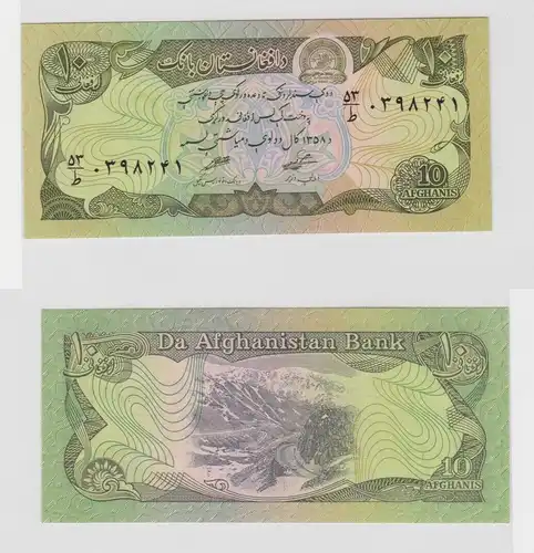 10 Afghanis Banknote Afghanistan (1979) kassenfrisch UNC (138783)