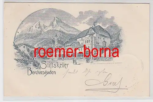 77946 Künstler Ak Stiftskeller Berchtesgaden 1898