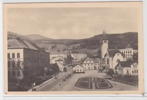 96003 Ak Rochlitz Rokytnice nad Jizero Riesengebirge - Stadtansicht 1944