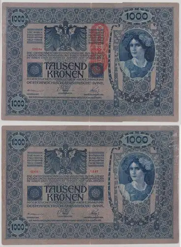 1000 Kronen Banknote Österreichisch Ungarische Bank 2.1.1902 (142267)