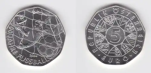 5 Euro Silber Münze Österreich 2004 100 Jahre Fussball (155882)