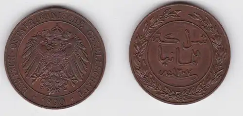 1 Pesa Kupfer Münze Deutsch Ostafrika 1890  (155078)