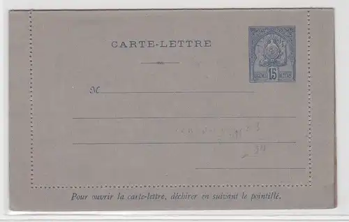 95963 seltener Ganzsachen Kartenbrief Tunis Tunesien um 1900