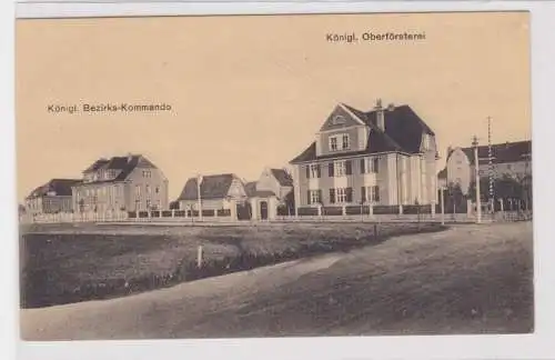 59737 Ak Eisleben kgl. Bezirks-Kommando und kgl. Oberförsterei 1917