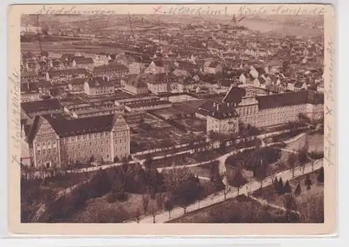 49868 Luftbild Ak Lutherstadt Eisleben Amtsgericht und Polizeigebäude um 1930