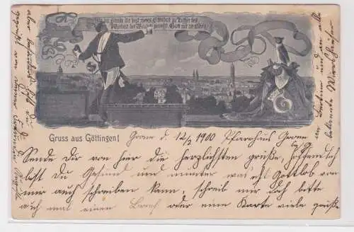 903661 Studentika Ak Gruß aus Göttingen 1900