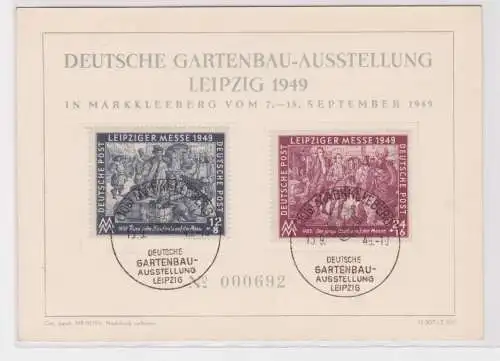 906635 DDR Sonderblatt Deutsche Gartenbau-Ausstellung Leipzig 1949 Mi 240-241