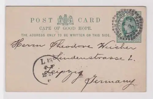 907358 Ganzsachen Postkarte Kap der guten Hoffnung Cape of Good Hope 1893
