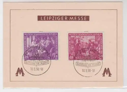 906624 DDR Sonderblatt Leipziger Messe Frühjahr 1950 Mi 248-249