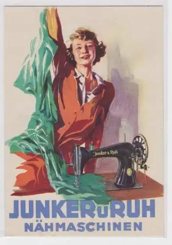 91870 Reklame Ak Junker und Ruh Nähmaschinen um 1925