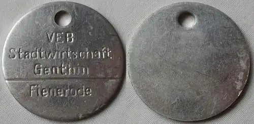 Aluminium DDR Wertmarke VEB Stadtwirtschaft Genthin Fienerode  (132768)