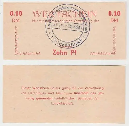 10 Pfennig Banknote DDR LPG Geld Kakerbeck Kreis Pritzwalk (116514)