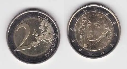 2 Euro Bi-Metall Münze Finnland Helene Schjerfbeck 2012 (137568)