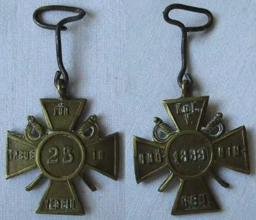 Seltenes Kreuz für 25 Jahre True Militärverein Gröningen 1899 (103316)