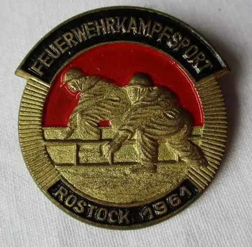 DDR Abzeichen Feuerwehrkampfsport Rostock 1961 (133956)