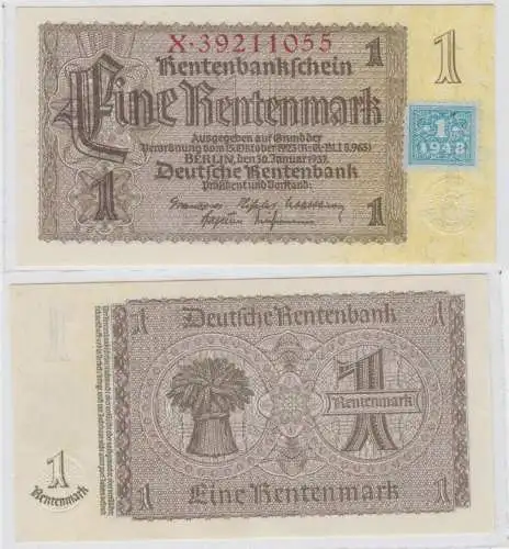 1 Mark Banknote DDR Deutsche Notenbank 1948 Kuponausgabe Ro.Nr.330 b (150253)