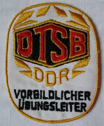 DDR Aufnäher DTSB Deutscher Turn-& Sportbund vorbildlicher Übungsleiter (133896)