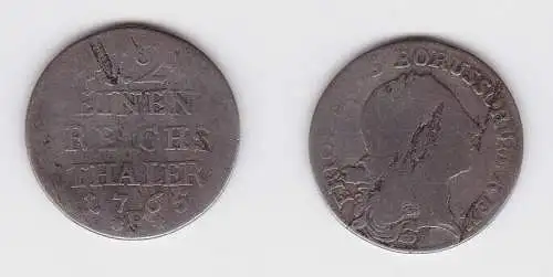1/12 Taler Silber Münze Preussen 1765 B (130303)