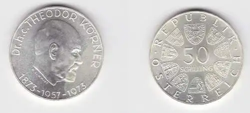 50 Schilling Silber Münze Österreich Dr.Theodor Körner 1973 (131424)