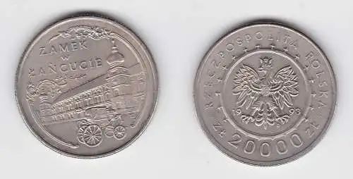 20000 Zloty Nickel Münze Polen Zamek Lancucie 1993 (131381)