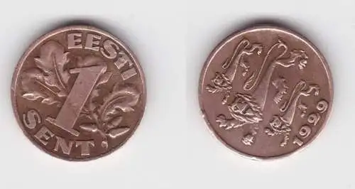 1 Sent Kupfer Münze Estland 1929 ss KM 10 (150227)