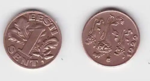 1 Sent Kupfer Münze Estland 1929 ss KM 10 (150815)