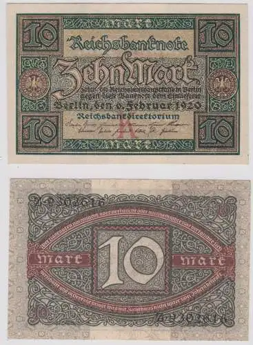 10 Mark Reichsbanknote 6.2.1920 Rosenberg Nr.63 a fast UNC (156628)
