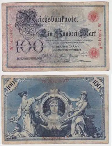 100 Mark Reichsbanknote 17.4.1903 Rosenberg 20 (156480)