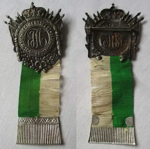 Seltens Abzeichen Regimentsfest ehemaliger 104er Pausa 1914 (120005)